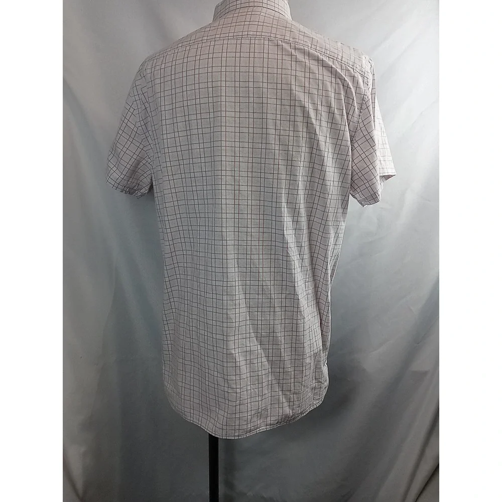 Vintage The Gap Plaid Shirt Men's Size XL Short Sleeve Button Down Gap Shirt - Picture 8 of 10